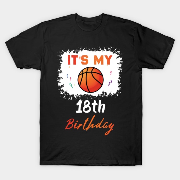 18 year old birthday gift, birthday gift for basketball lovers T-Shirt by foxfieldgear